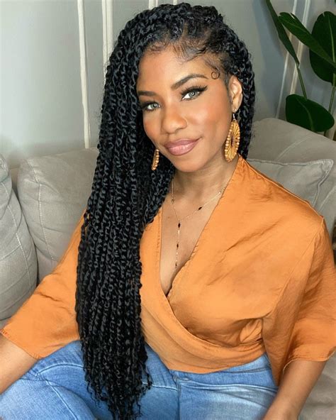 However, because the <b>hair</b> used to install <b>passion twists</b> has a looser curl pattern, frequent shampooing may become an issue. . Passion twist crochet hair